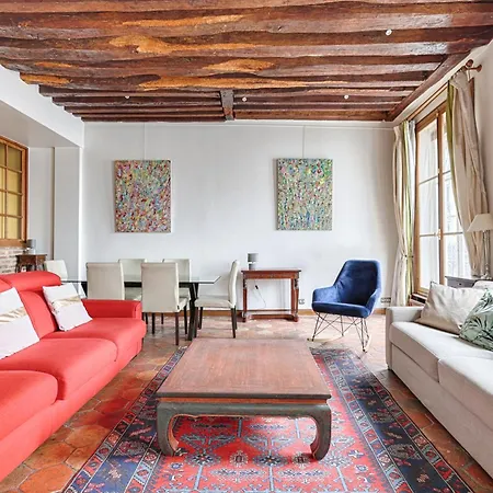 Duplex De Charme Parisien Au Coeur Du Marais Apartment *